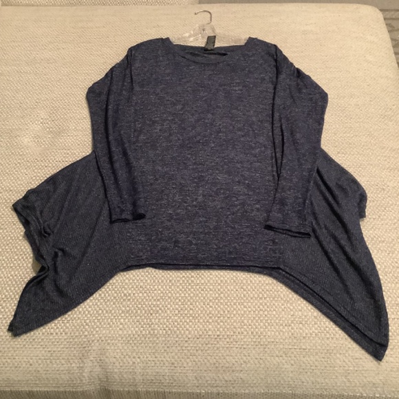 Lildy Women's Shark Bite Tunic shirt Black Gray heather soft stretchy comfy L XL - Picture 6 of 7